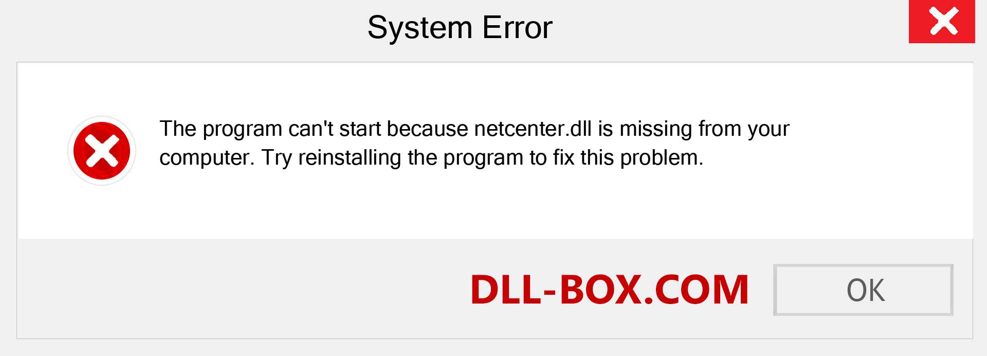  netcenter.dll file is missing?. Download for Windows 7, 8, 10 - Fix  netcenter dll Missing Error on Windows, photos, images